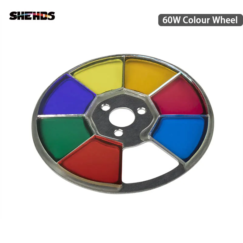 Colour Wheel SHEHDS Светодиодный прожектор 60 Вт светодиодный движущийся головной свет части колеса цвет и Gobo колеса Аксессуары для DJ KTV Дискотека точечная лампа - Цвет: Colour Wheel