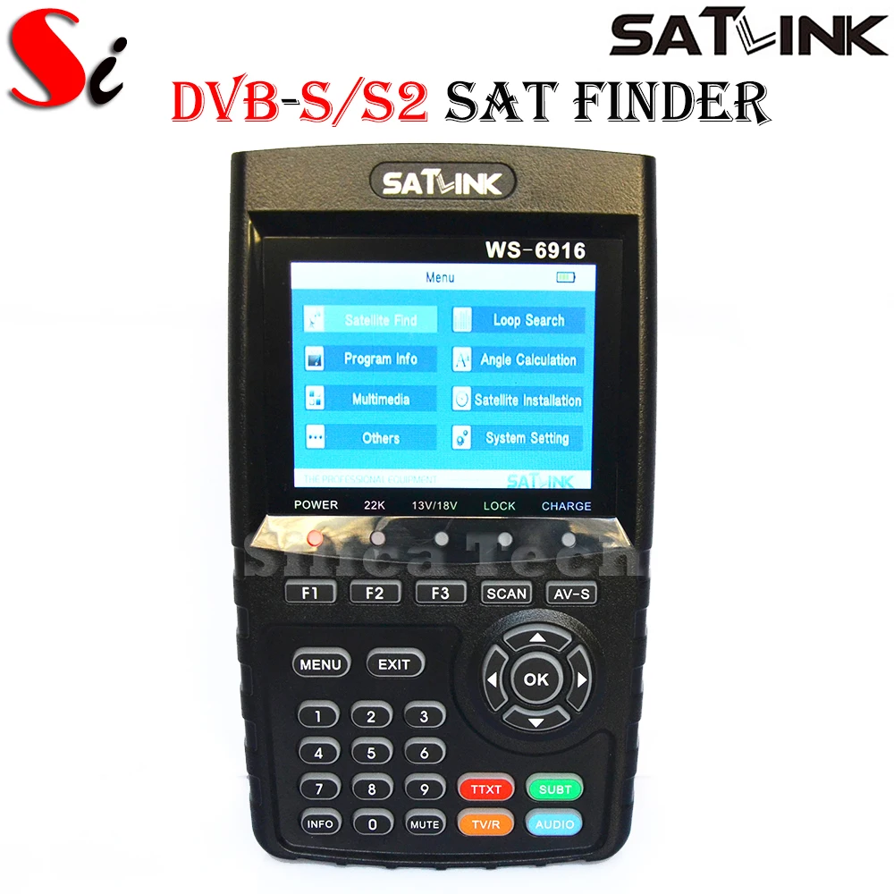 Оригинальный Новый Satlink WS-6916 HD DVB-S/S2 FTA спутниковый Finder с MPEG-2/MPEG-4 отвечающих