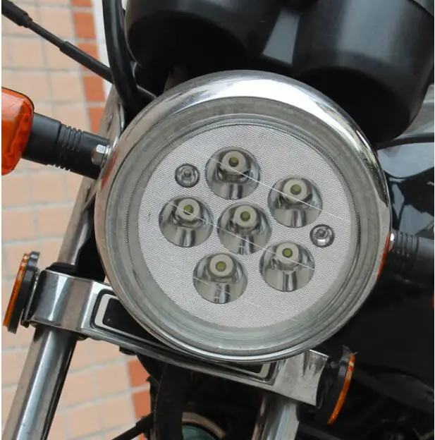 

A09 8 LED DC 8V-80V 24W LED Spot Headlight For Motorcycle Electric Bicycle Power Spot Light Driving Fog Spot Head Light For Moto