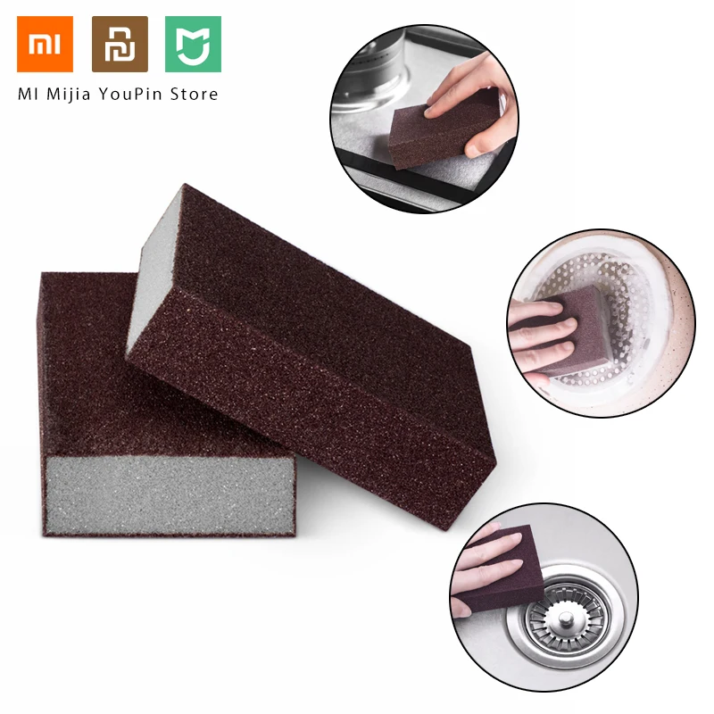 Xiaomi Jiezhi коричневая волшебная губка/щетка для мытья посуды кухонная утварь