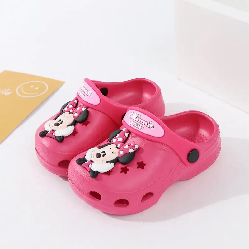 Minnie B Обувь для сада для девочек; пляжные тапочки; детская водонепроницаемая обувь; домашняя обувь для малышей; модные сандалии для детей; коллекция года; летние детские Тапочки - Цвет: Minnie B