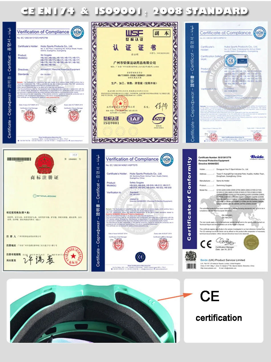 Вектор бренд лыжные очки UV400 Анти-туман большой снег Маски для век Для мужчин Для женщин дважды Слои сноуборд Лыжный Спорт Очки открытый спортивные очки
