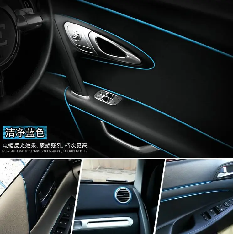 Декоративная лента из ПВХ для автомобилей хромированные полосы Toyota hyundai SAAB Mini Mazda