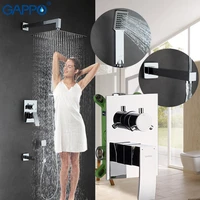 gappo shower faucet wall mounted waterfall shower bath shower sets water mixer taps bath sets rainfall showers system