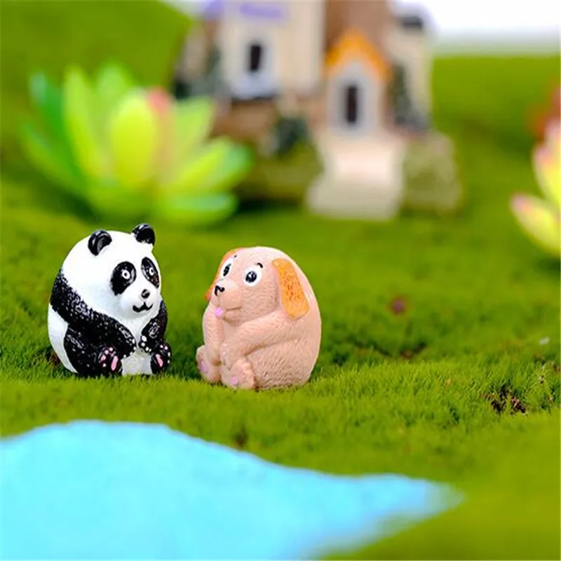 1 шт. милые животные панда Ежик микро Пейзаж Модель домашний сад украшения
