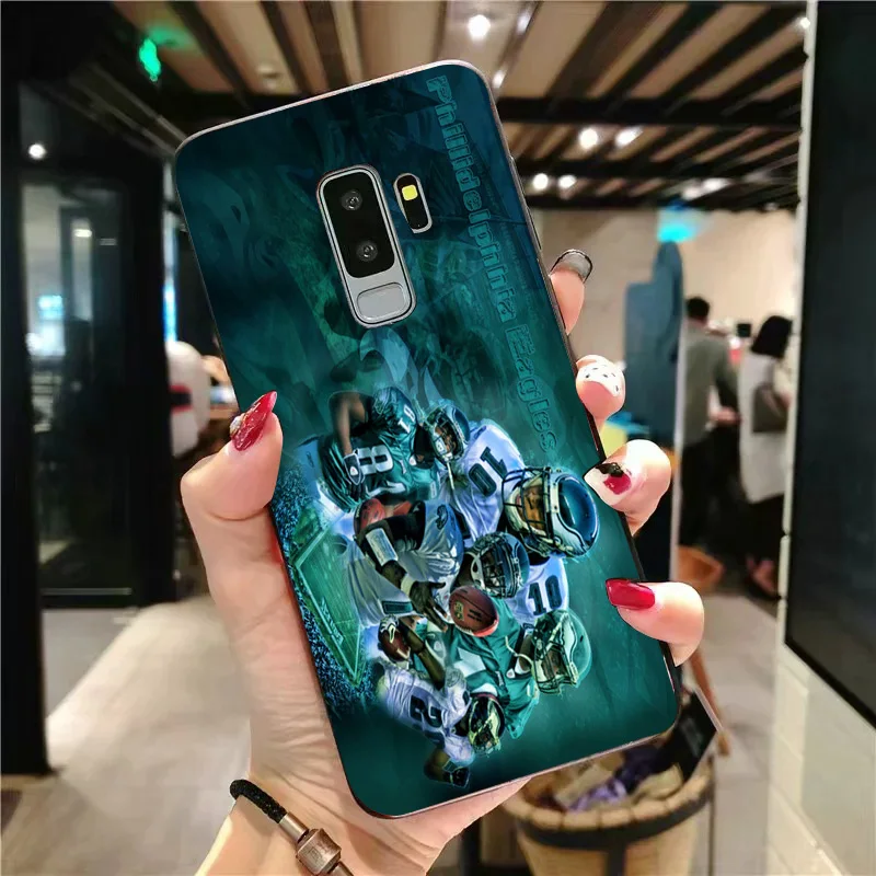 Yinuoda чехол для телефона Philadelphia Eagles samsung Galaxy S10 S9 8 Plus S6 S7 Edge Carson Wentz черный мягкий