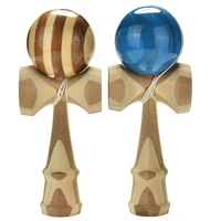 colors random professional bamboo kendama toy bamboo kendama skillful juggling ball toy for children adult christmas toy