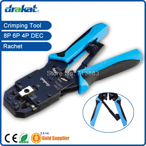 UTP STP сетевой кабель обжимной инструмент RJ45 RJ11 RJ12 трещотка TL 2008AR|rj11 rj12|rj45 rj11crimping tool