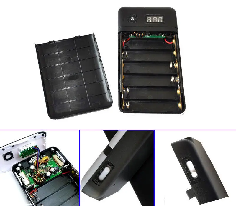 3.3A Mobile Power Supply Six 18650 Battery Charger For 19V Laptop Notebook 5V phone | Электроника