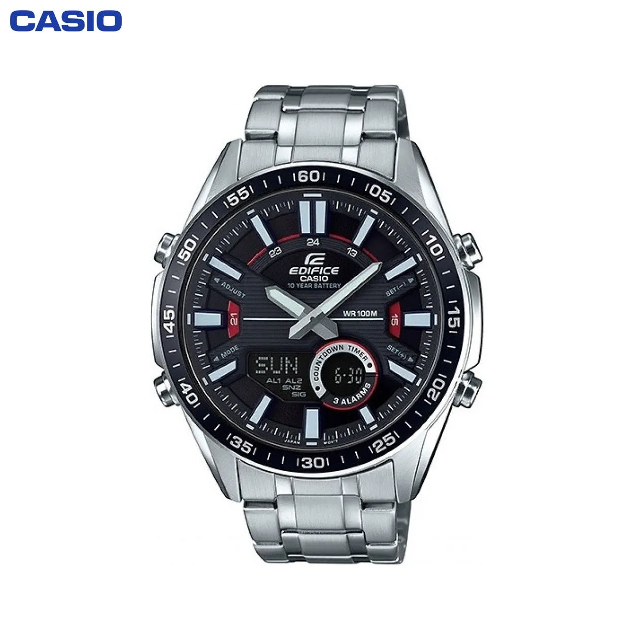 Наручные часы Casio EFV-C100D-1A мужские с кварцевым хронографом на браслете |