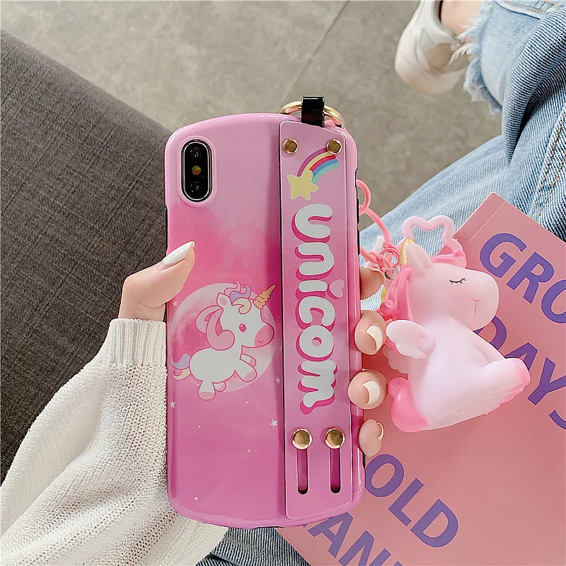 GlamPhoneCase чехол для телефона с единорогом iPhone X XS Max XR мягкий силиконовый 7 8 6 6s Plus |