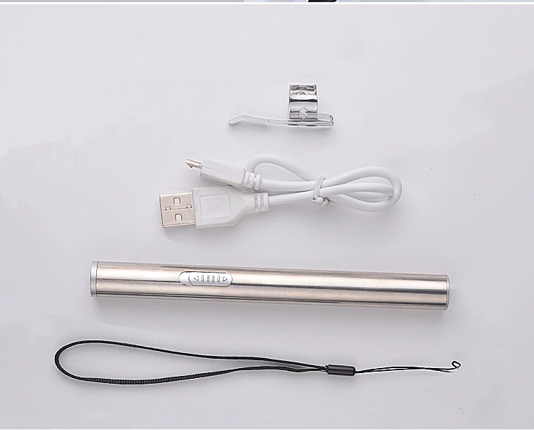 Алюминиевый сплав водонепроницаемый светодиодный USB фонарик с зарядкой мощный перезаряжаемый фонарь ручка для ключей фонарик для докторов