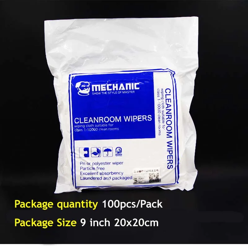 9 inch 20x20 100pcs Jyrkior мягкий чистой очистки чистящих средств без пыли инструмент для ремонта lcd протирочная ткань для удаления пыли для ЖК-дисплей Экран Восстановленное чистым инструментом - Цвет: 9 inch 20x20 100pcs