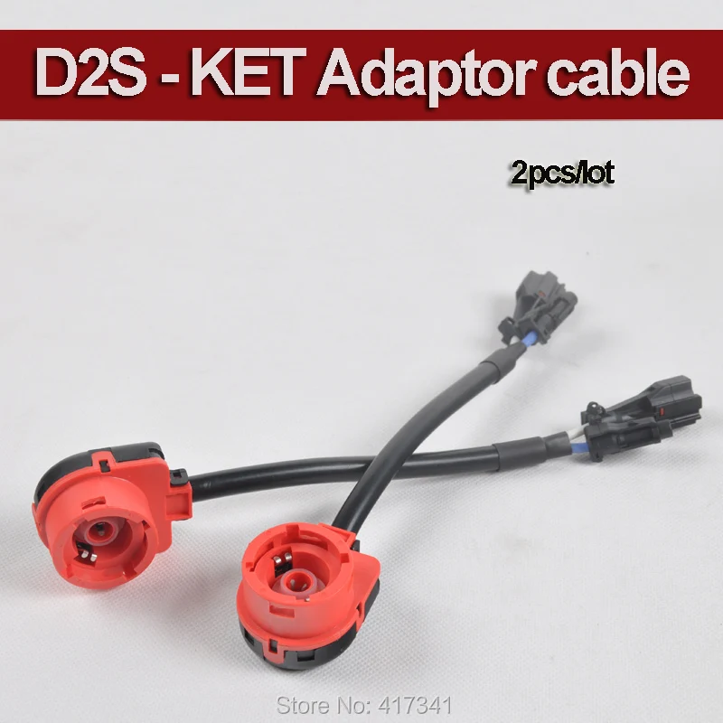 Бесплатная доставка D2S к KET адаптер Реле Жгут HID Xenon балласт кабели провода разъем
