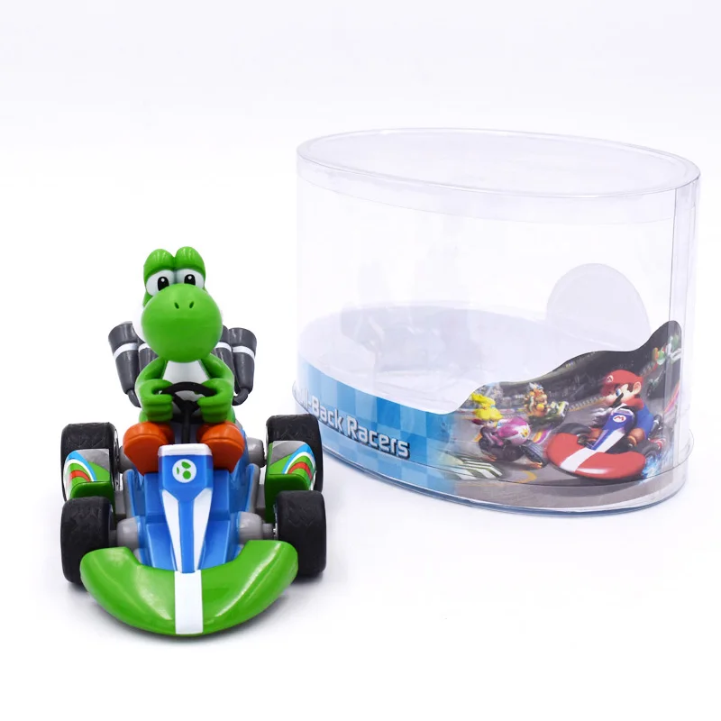 7 видов стилей Аниме Super Mario Bros Kart Pull Back автомобиль Ослик Конг персик жаба Луиджи ПВХ фигурка Коллекционная кукла модель игрушки
