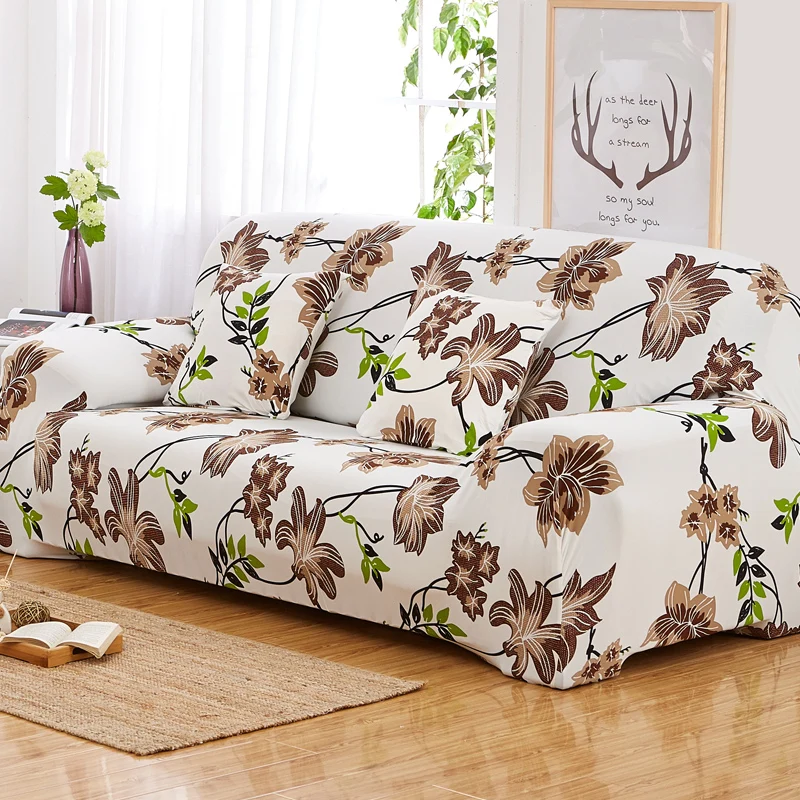 Чехлы с цветочным принтом на диван эластичный чехол Универсальный гибкий мебель