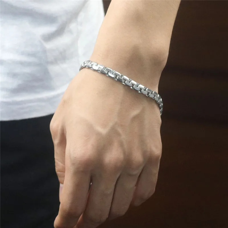 Мужской браслет цепь из нержавеющей стали|bracelet biker|chain link braceletbracelet men stainless steel |