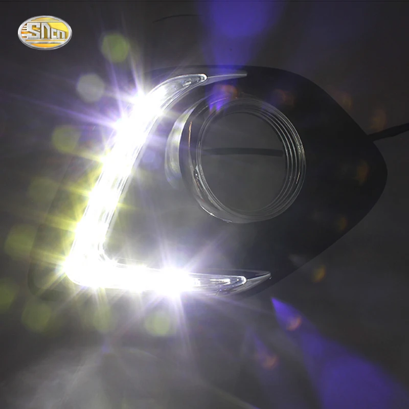 SNCN LED DRL Дневной ходовой светильник s для Mitsubishi ASX RVR 2013 2014 передний противотуманный