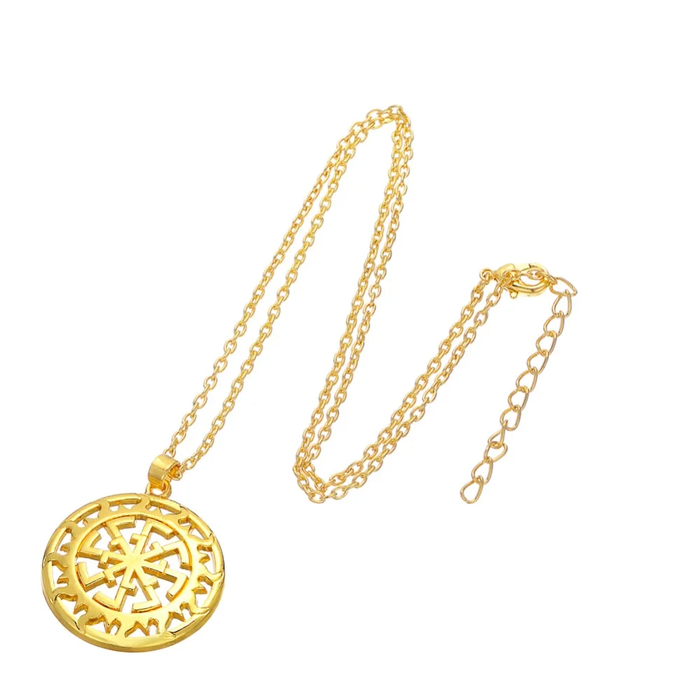 Teamer Adjustable Link Chain Sun Talisman Pendant Necklace Silver Color Round Power Amulet Jewelry for Woman/Man /Friends | Украшения и