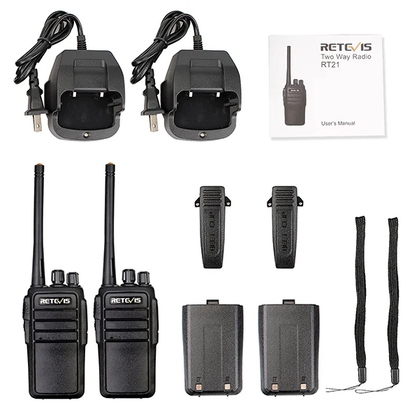 2 шт. Retevis RT21 портативная рация UHF 2,5 Вт VOX Ham Радио портативная двухсторонняя радио Comunicador портативный трансивер Walk Talk