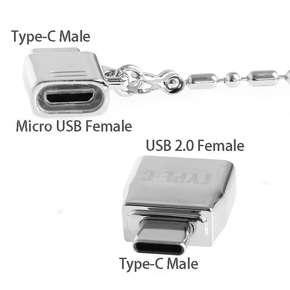 USB Cable Metal Micro 2.0 Female to 3.1 Type C Male Converter USB-C OTG Adapter Convert | Компьютеры и офис