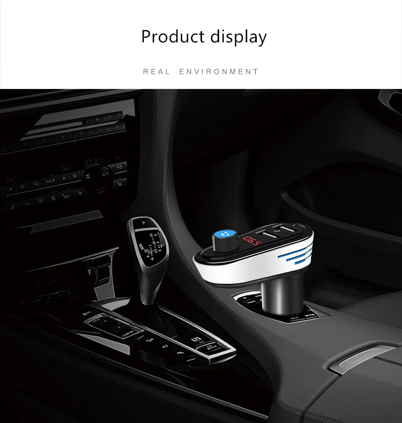 Bluetooth Автомобильный MP3 плеер громкой связи телефон fm передатчик прикуриватель