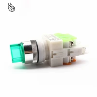22mm led light selector switch 2 position onoff lock push button switch