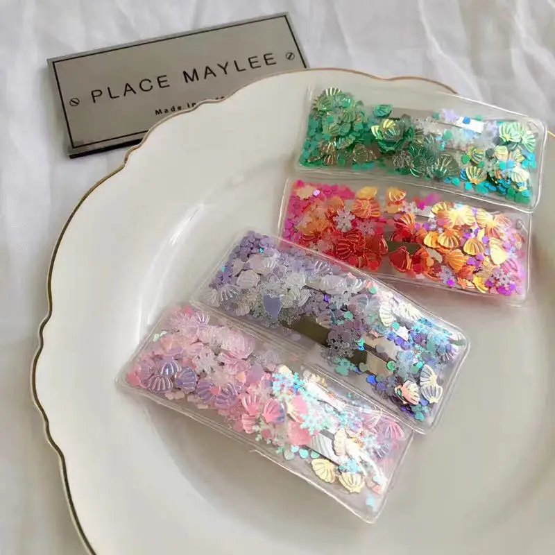 1 шт. заколки для волос в форме рыбьего хвоста девочек геометрические