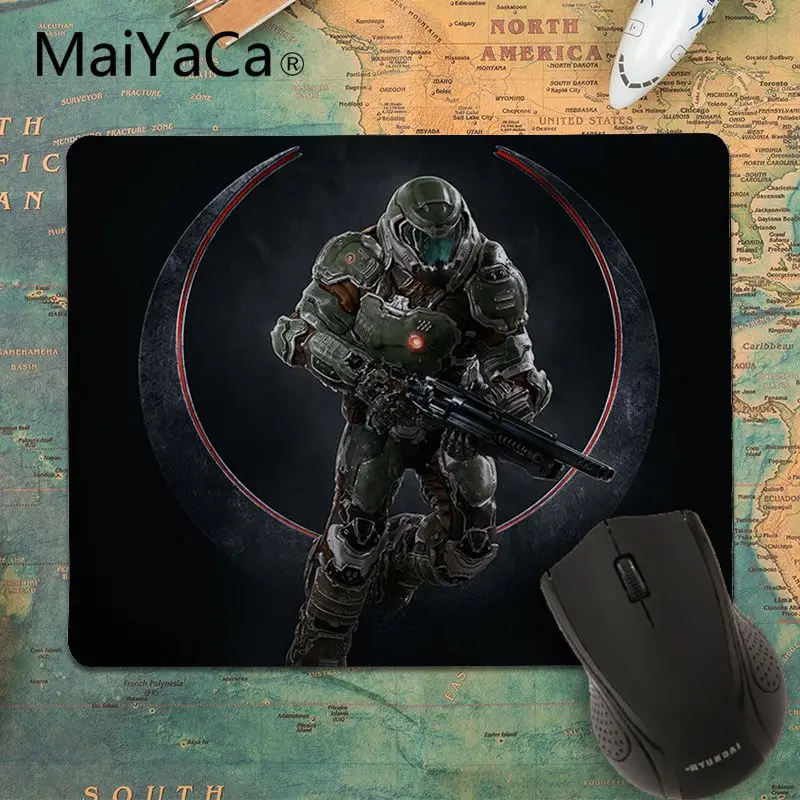 No Lock Edge25x29cm MaiYaCa крутые новые Quake чемпионы индивидуальные коврики для мыши компьютерный Аниме Коврик для мыши и ноутбука резиновый ПК компьютерный игровой коврик для мыши - Цвет: No Lock Edge25x29cm