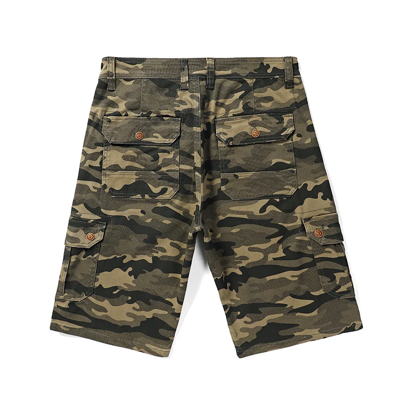 Шорты мужские свободного покроя модные короткие штаны пять точек большие