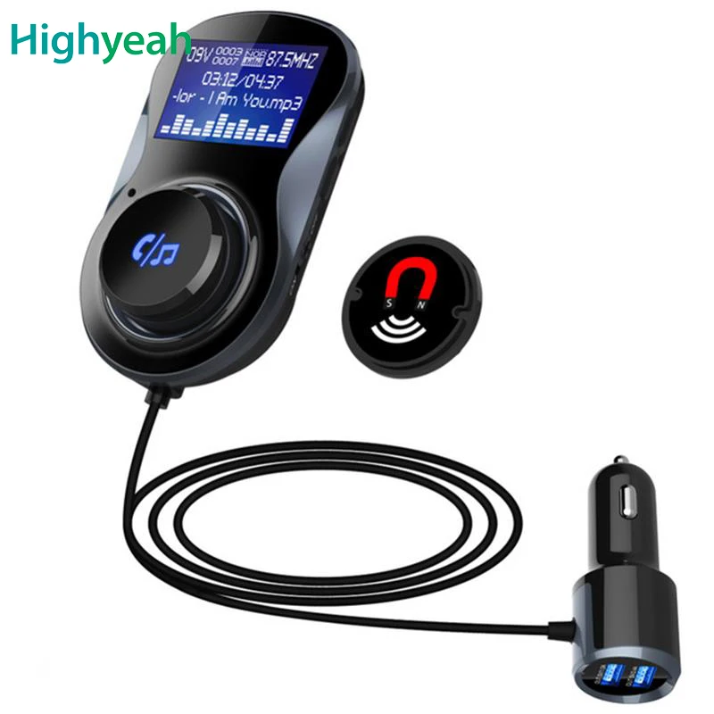 Автомобильное зарядное устройство Bluetooth Hands-free fm-модулятор Автомобильный MP3-плеер аудио адаптер fm-передатчик Поддержка U диск TF для iPhone, Android