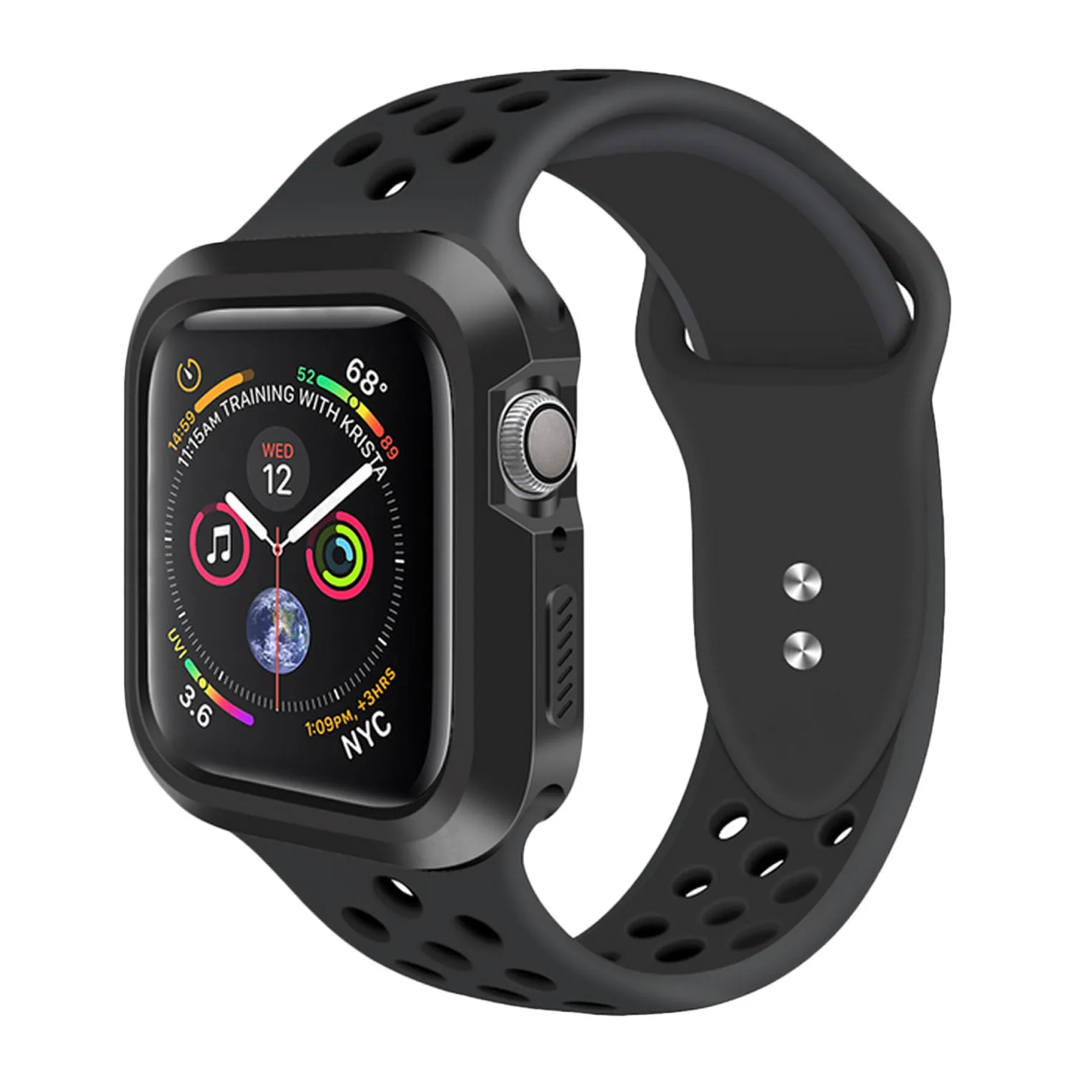 Противоударный мягкий защитный чехол Besegad из ТПУ для Apple Watch iWatch 4 40 мм 44