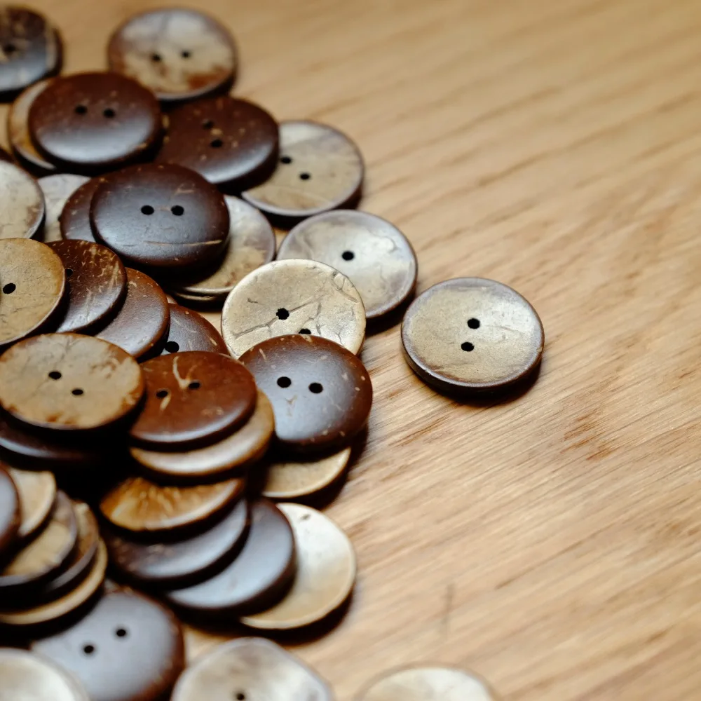 Новые пуговицы с коричневой кокосовой оболочкой mo 25-50 шт. 18 мм/25 мм большой размер