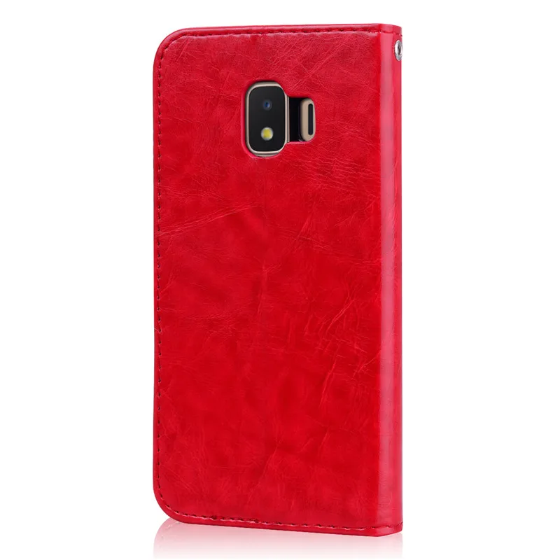 Кожаный чехол для Samsung Galaxy J2 2018 J250 Женский Мягкий силиконовый чехол-Бумажник