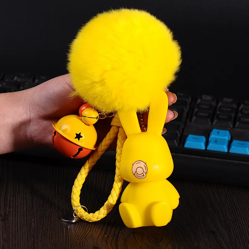 Мода Медведь автомобиль PU Кожаный ремешок брелок Bomgom мультфильм Popobe Gloomy медведь Подарочная цепочка для ключей кисточка ключ воротник