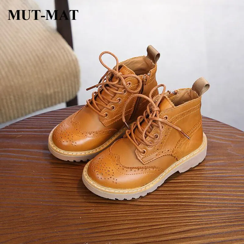 Детские Ботинки Martin детская обувь осень и зима новая Корейская версия британских