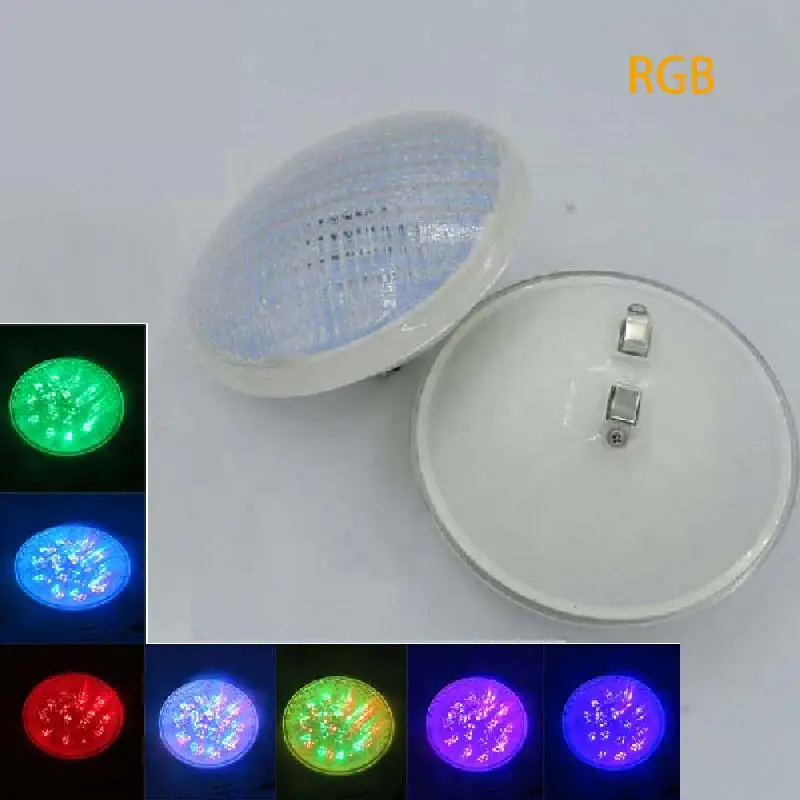 RGB IP68 светодиодный подводный светильник 24W 36W 48W 60W72W светодиодный фонтан Пруд светильник AC/DC 12V на открытом воздухе Точечный светильник PAR56 RGB Светодиодный Бассейн светильник - Испускаемый цвет: RGB