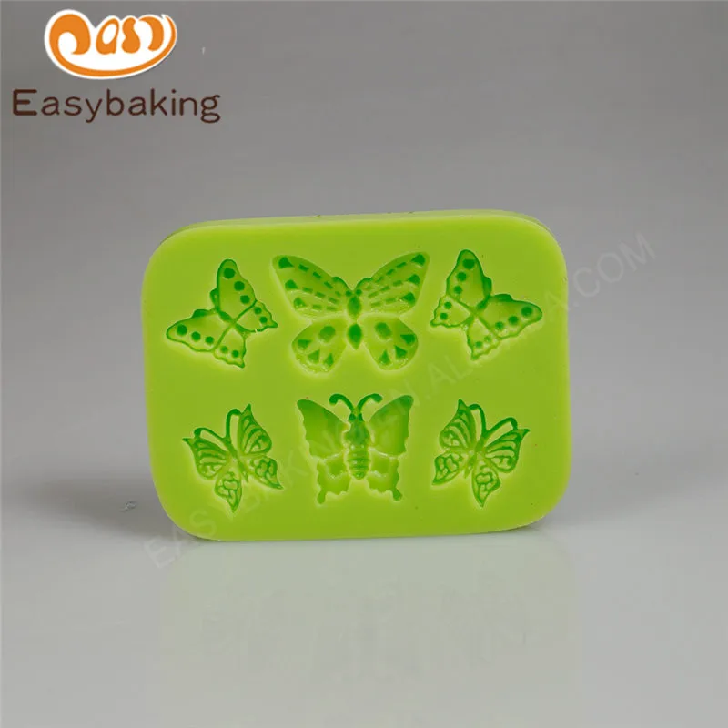 6 в 1 бабочки силиконовые формы для помадки инструменты украшения тортов форма