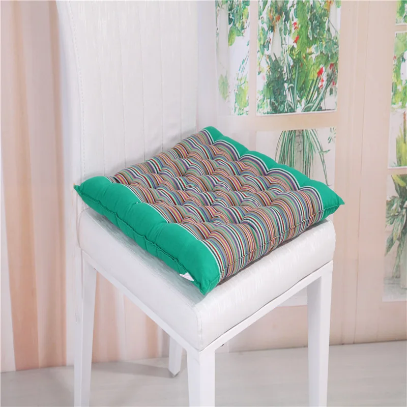 strip green Модные хлопок Роскошные Подушка полосы печати круглые/квадратные подушки - Цвет: strip green