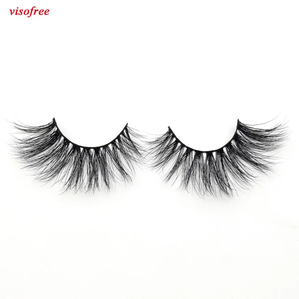Visofree ресницы 3D норковые пересекающие накладные ручная работа полные полосы для