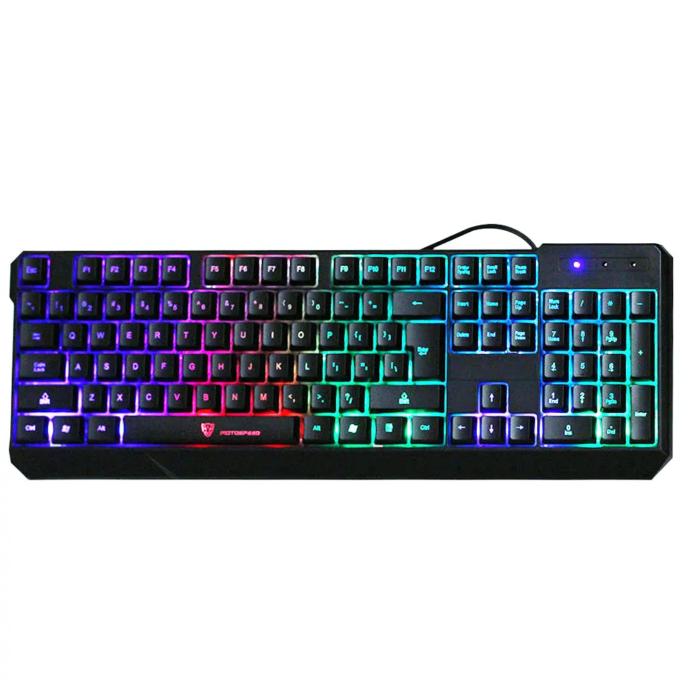 MotoSpeed K70L USB Проводная игровая клавиатура мышь набор водостойкая комбо со