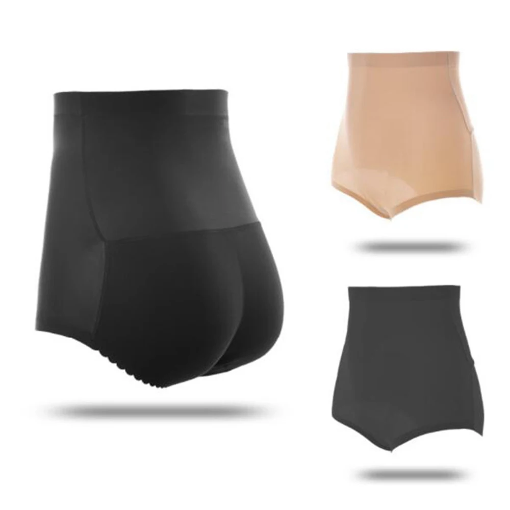 Бесшовное утягивающее белье с высокой талией и объемным подкладом | Женская