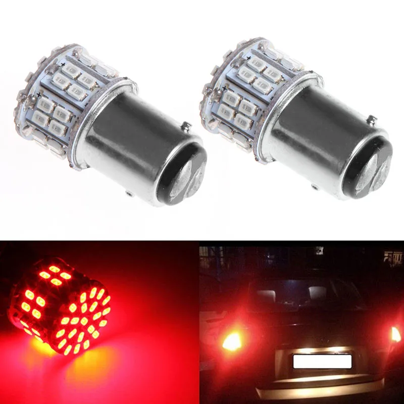 1 шт. 1157 BAY15D 50 SMD 1206 светодиодный автомобиль Хвост Стоп лампа для стоп-сигнала DC 12V
