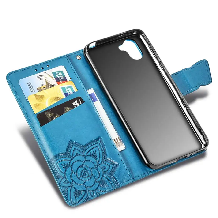 Флип кейс из искусственной кожи для Sharp AQUOS R3 3D чехол кошелек с бабочкой телефона