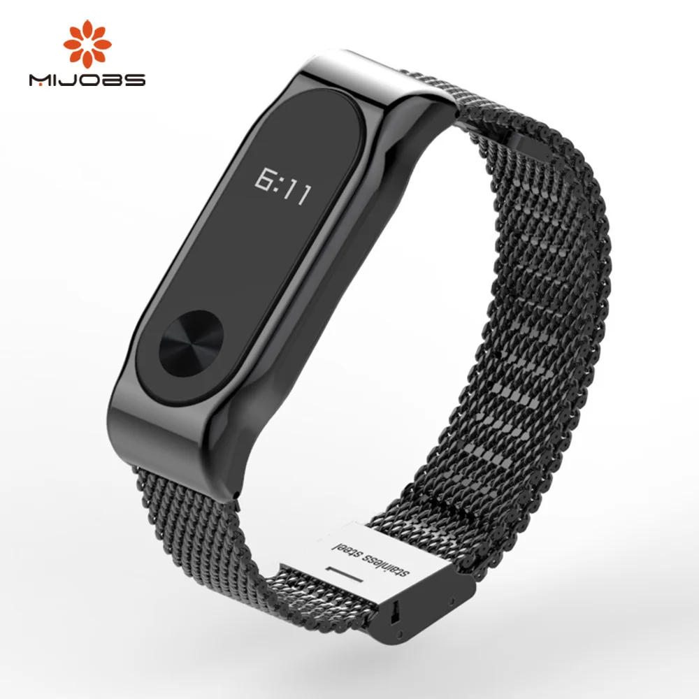 Магнитный браслет GUYO для Xiaomi Mi Band 2 металлический из нержавеющей стали с