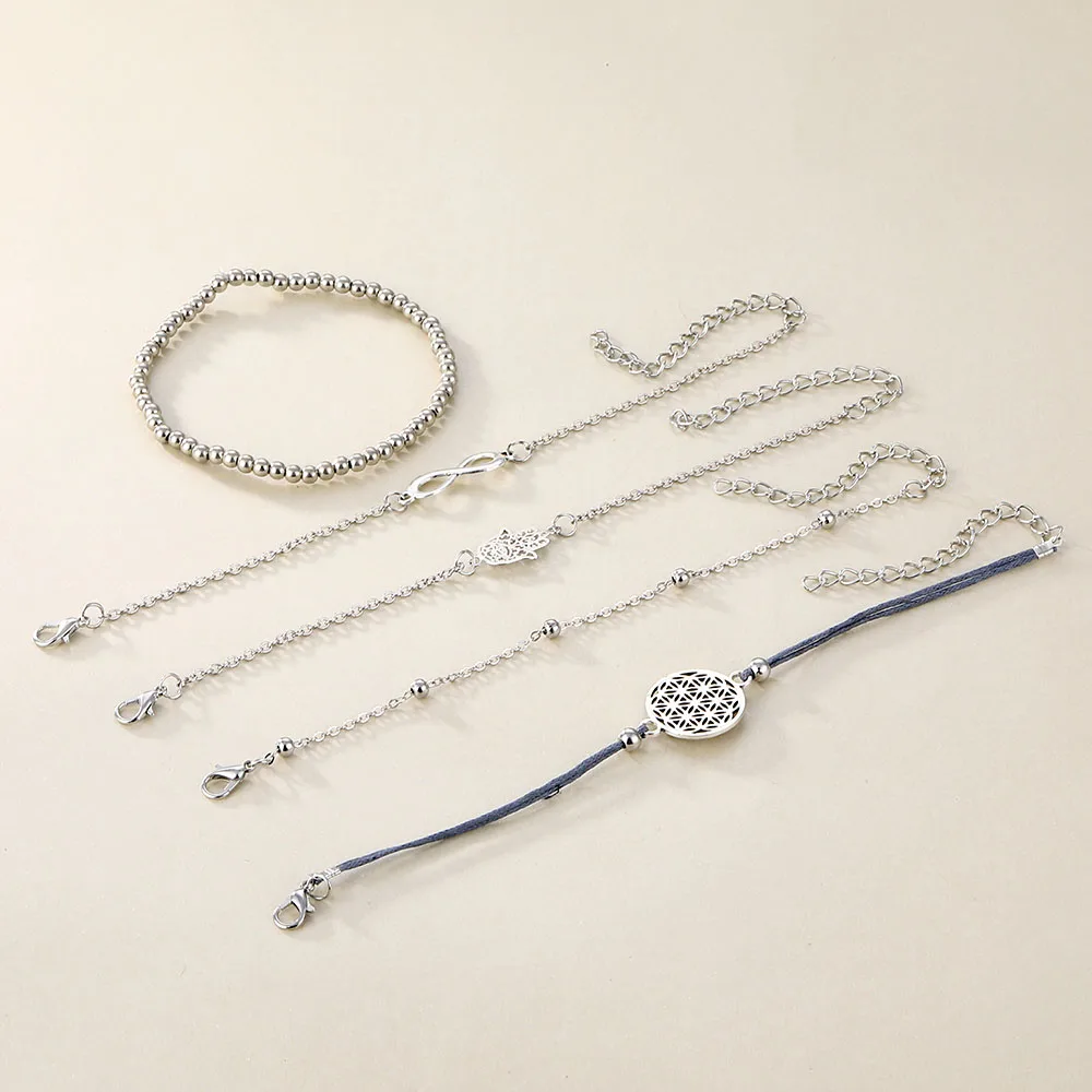 DAXI 5 шт./компл. винтажный богемный серебряный цвет ажурные очаровательные