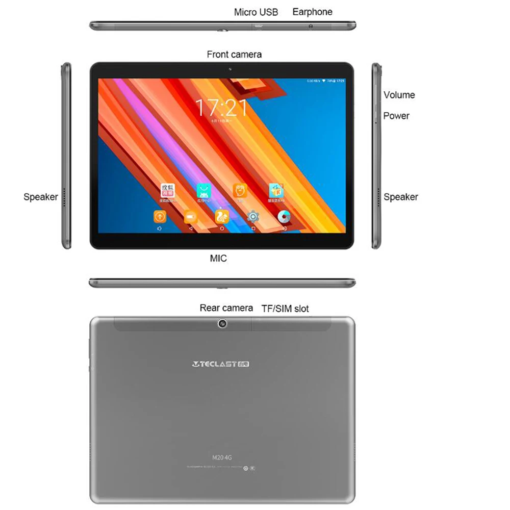 Teclast M20 смартфон с 10 1 дюймовым дисплеем десятиядерным процессором MT6797D X23 ОЗУ 3 ГБ