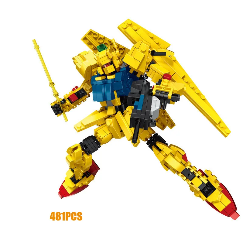 Super robot мех зет воина гундама Z строительный блок MSN 100 Золотой Hyaku Shiki модель Char Quattro