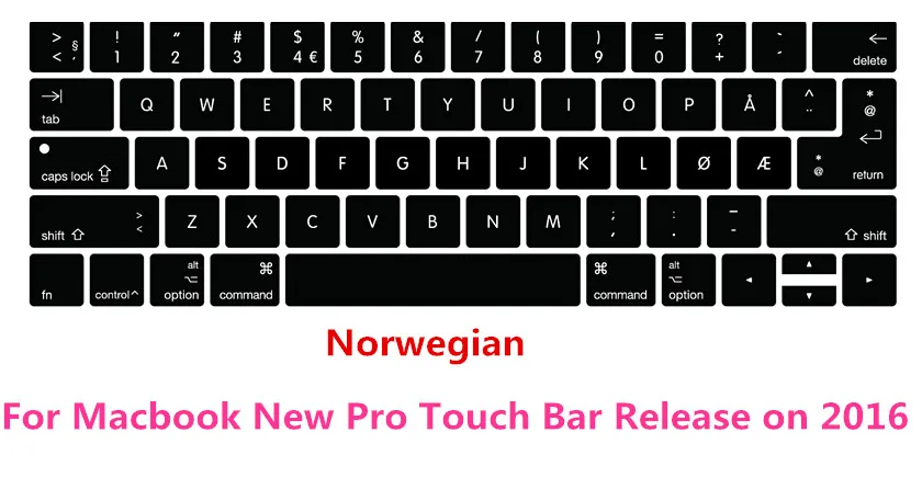 Силиконовый чехол для клавиатуры Macbook Pro 13 дюймов A1706 15 A1707 с сенсорной панелью 2017 |