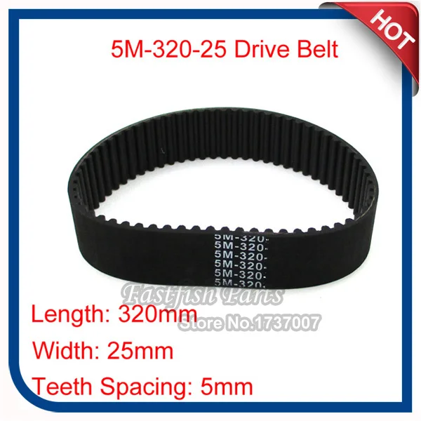 3pcs/pack 5M-320-25 Drive Transfer Clutch Belt For Electric / Gas Scooters BladeZ Moby S X SX 23cc - 40cc Scooter |